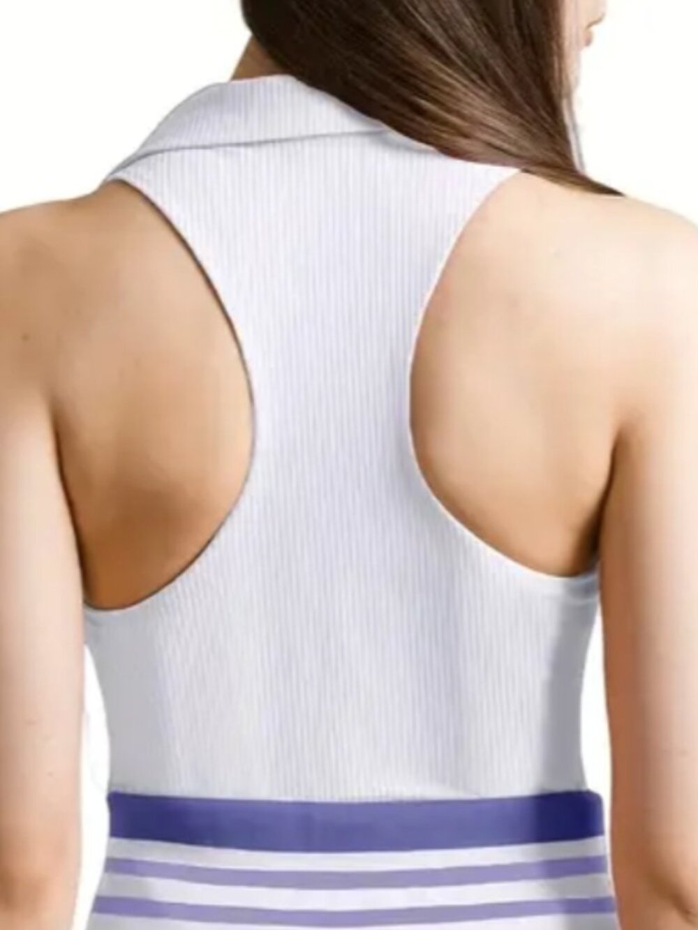 Tennis top with built-in bra